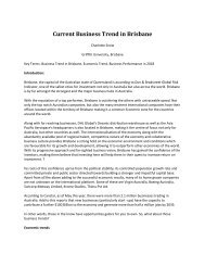 Current Business Trends in Brisbane