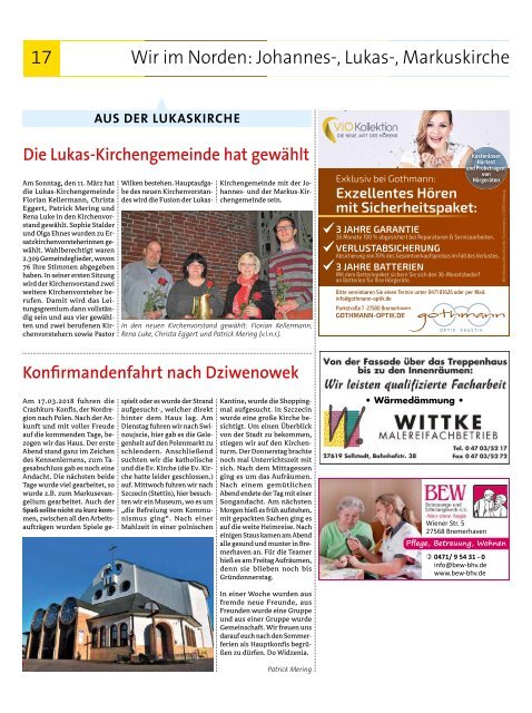 Auf Kurs, Ausgabe April 2018