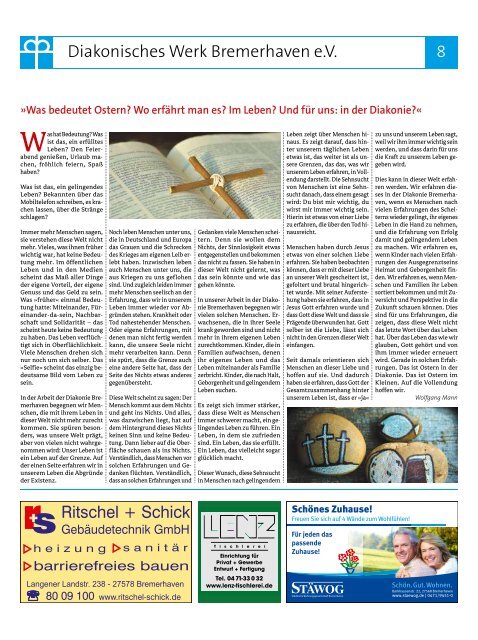 Auf Kurs, Ausgabe April 2018