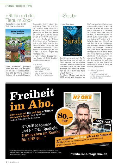 jetzt – Das Schweizer Familien- & Lifestyle Magazin – April 2018