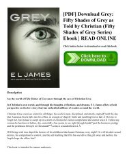 [PDF] Download Grey Fifty Shades of Grey as Told by Christian (Fifty Shades of Grey Series) Ebook  READ ONLINE