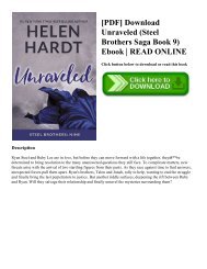 [PDF] Download Unraveled (Steel Brothers Saga Book 9) Ebook  READ ONLINE