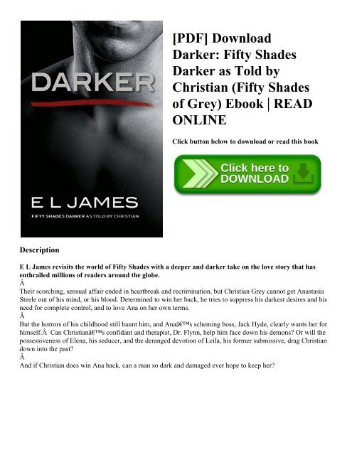 [PDF] Download Darker Fifty Shades Darker as Told by Christian (Fifty Shades of Grey) Ebook  READ ONLINE