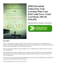 [PDF] Download Fathered by God Learning What Your Dad Could Never Teach You Ebook  READ ONLINE