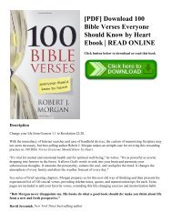 [PDF] Download 100 Bible Verses Everyone Should Know by Heart Ebook  READ ONLINE