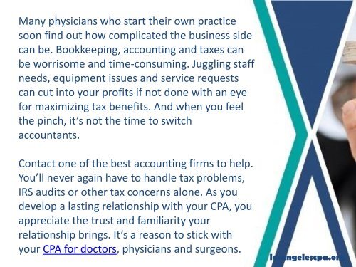 Secure Tax Accounting for Doctors