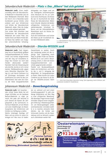 WDL-aktuell April 2018