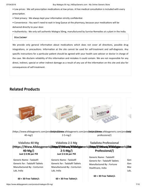 Buy Malegra 50 mg 