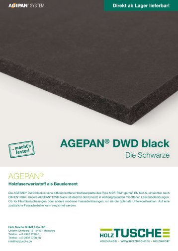 AGEPAN® DWD black