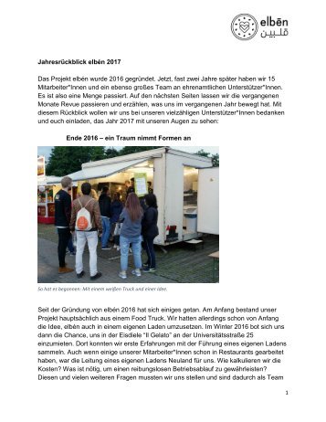 elbén Jahresrückblick 2017