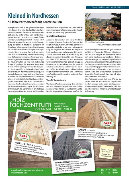 Gazette Zehlendorf April 2016