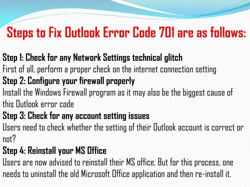 How to Fix Outlook Error Code 701? 1-800-213-3740