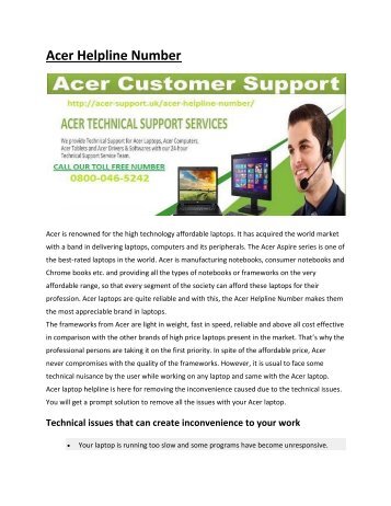 Acer Customer Service UK