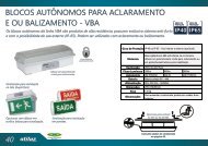 40 - BLOCOS AUTONOMOS PARA ACLARAMENTO E OU BALIZAMENTO - VBA