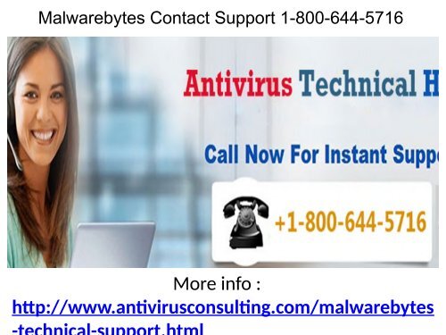 Malwarebytes Customer Care 1-800-644-5716