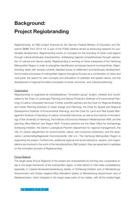 Scenarios and Patterns for Regiobranding – Rural-urban Territories in the Metropolitan Region Hamburg