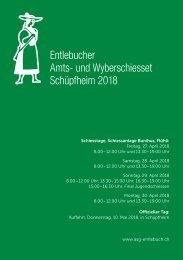 Amts- und Wyberschiesset 2018