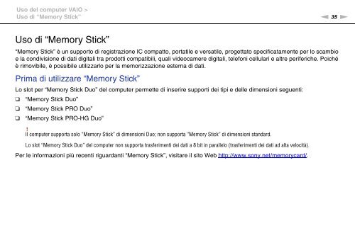 Sony VPCYB3Q1R - VPCYB3Q1R Mode d'emploi Italien