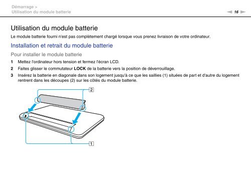 Sony VPCYB3Q1R - VPCYB3Q1R Mode d'emploi Fran&ccedil;ais