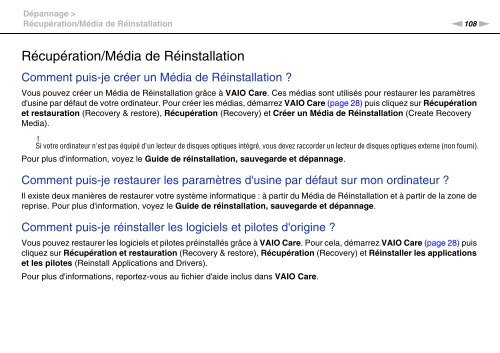 Sony VPCYB3Q1R - VPCYB3Q1R Mode d'emploi