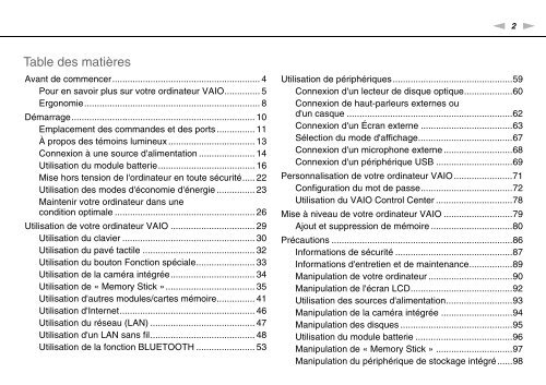 Sony VPCYB3Q1R - VPCYB3Q1R Mode d'emploi