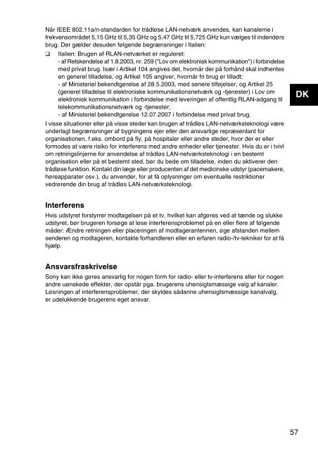 Sony VPCEH3C4E - VPCEH3C4E Documents de garantie Norv&eacute;gien