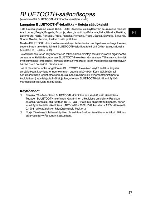 Sony SVE1511T1E - SVE1511T1E Documents de garantie Su&eacute;dois