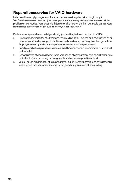 Sony SVE1511T1E - SVE1511T1E Documents de garantie Su&eacute;dois