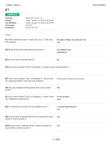 Intercultural Survey