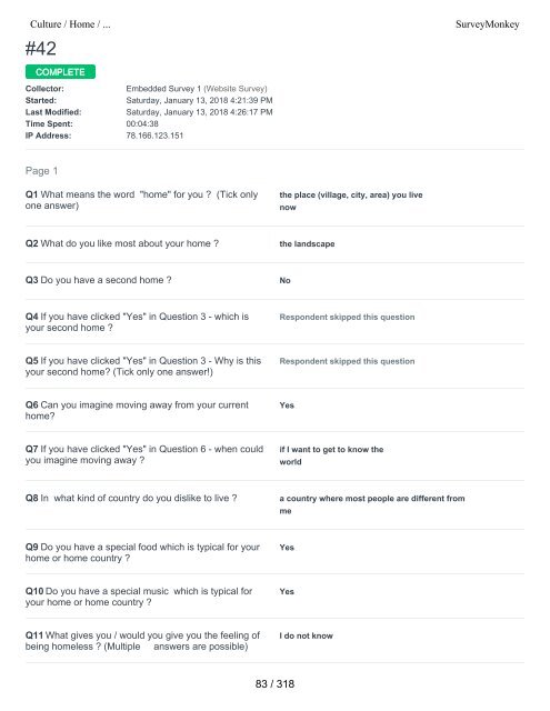 Intercultural Survey