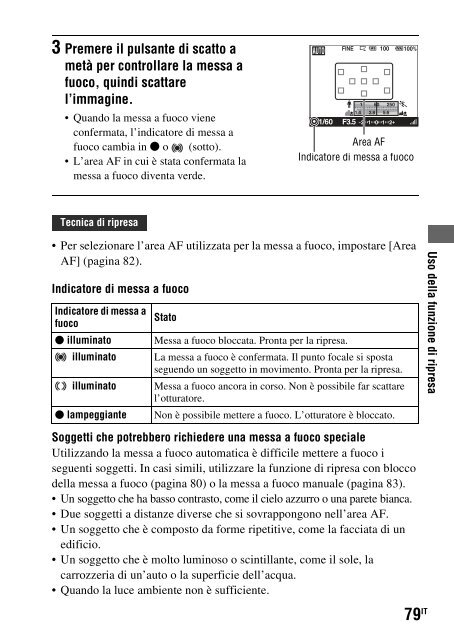 Sony DSLR-A500Y - DSLR-A500Y Istruzioni per l'uso