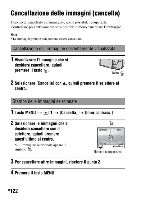 Sony DSLR-A500Y - DSLR-A500Y Istruzioni per l'uso