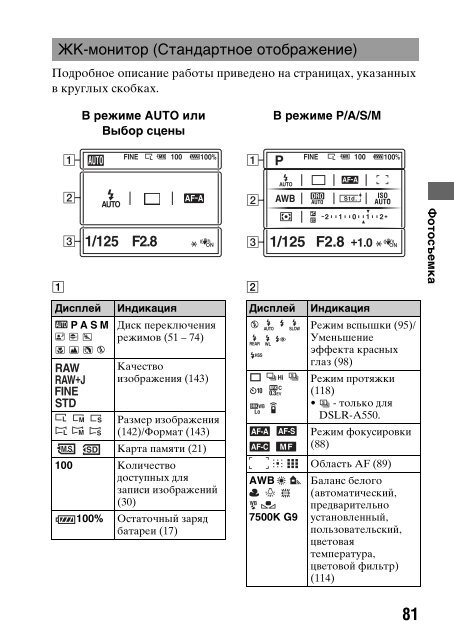 Sony DSLR-A500Y - DSLR-A500Y Istruzioni per l'uso Russo