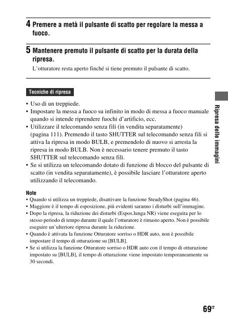 Sony DSLR-A500Y - DSLR-A500Y Istruzioni per l'uso