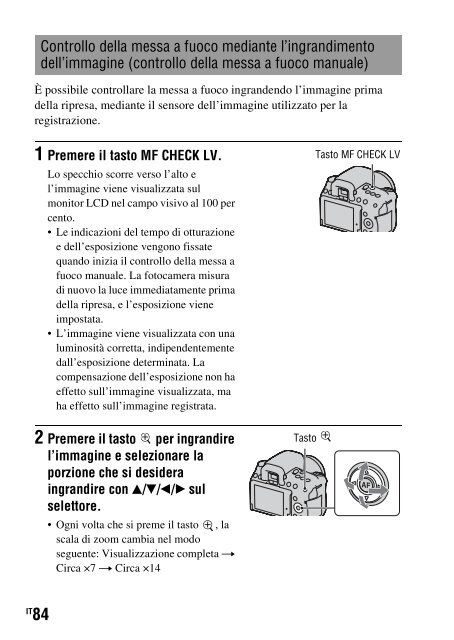 Sony DSLR-A500Y - DSLR-A500Y Istruzioni per l'uso