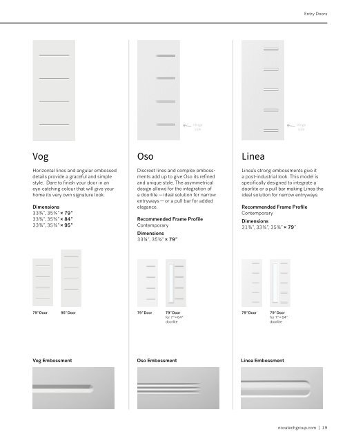 Brochure Novatech 2018 DEL Windows & Doors