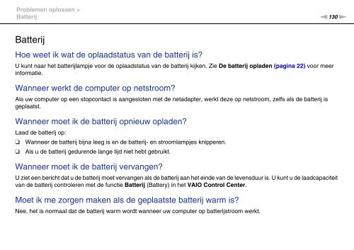 Sony VPCCB3M1E - VPCCB3M1E Mode d'emploi N&eacute;erlandais