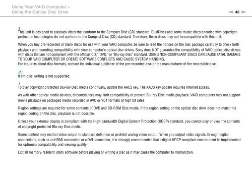 Sony VPCCB3M1E - VPCCB3M1E Mode d'emploi Anglais