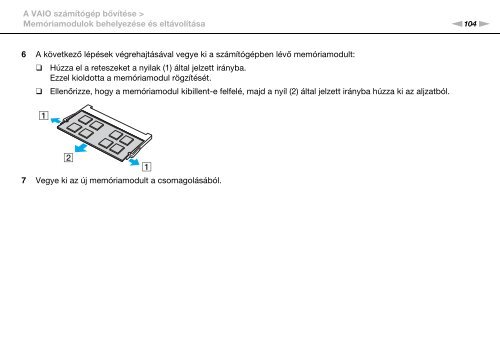 Sony VPCCB3M1E - VPCCB3M1E Mode d'emploi Hongrois