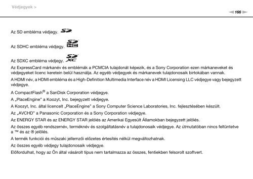 Sony VPCCB3M1E - VPCCB3M1E Mode d'emploi Hongrois