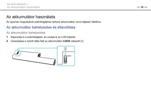 Sony VPCCB3M1E - VPCCB3M1E Mode d'emploi Hongrois