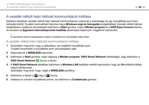 Sony VPCCB3M1E - VPCCB3M1E Mode d'emploi Hongrois