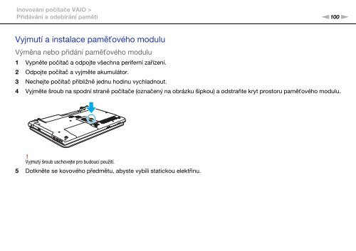 Sony VPCCB3M1E - VPCCB3M1E Mode d'emploi Tch&egrave;que