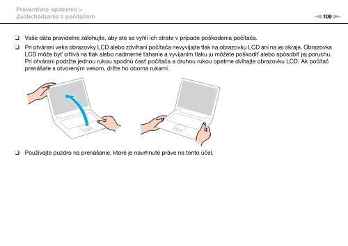 Sony VPCCB3M1E - VPCCB3M1E Mode d'emploi Slovaque