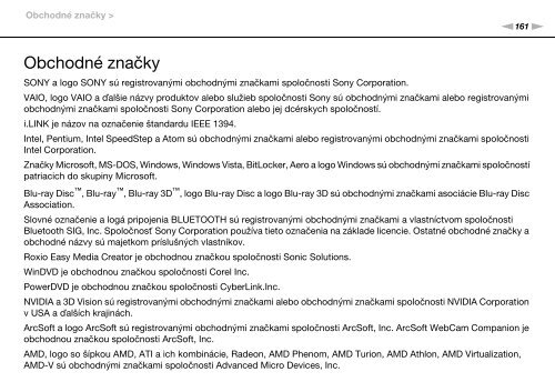 Sony VPCCB3M1E - VPCCB3M1E Mode d'emploi Slovaque