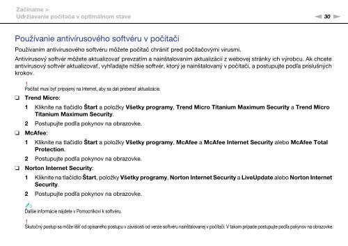 Sony VPCCB3M1E - VPCCB3M1E Mode d'emploi Slovaque