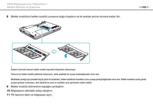 Sony VPCCB3M1E - VPCCB3M1E Mode d'emploi Turc