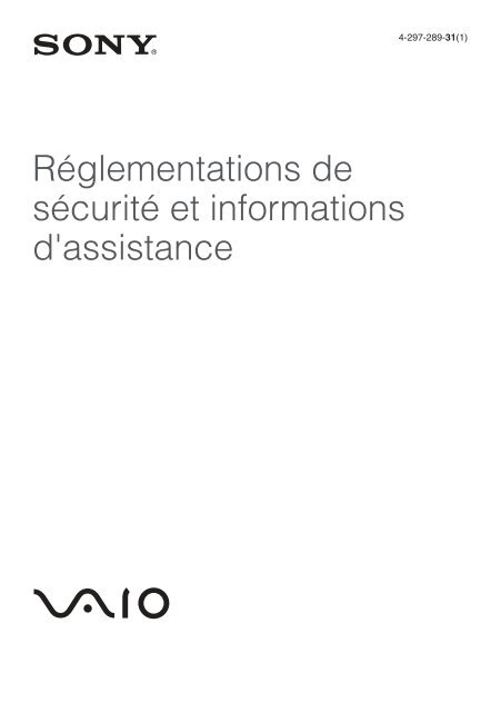 Sony VPCCB3M1E - VPCCB3M1E Documents de garantie Fran&ccedil;ais