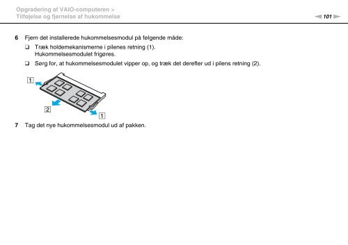 Sony VPCCB3M1E - VPCCB3M1E Mode d'emploi Danois