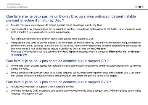 Sony VPCCB3M1E - VPCCB3M1E Mode d'emploi Fran&ccedil;ais